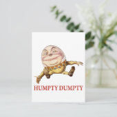 HUMPTY DUMPTYは壁に座った – 子供部屋韻 ポストカード (スタンド正面)