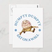 HUMPTY DUMPTYは壁に座った – 子供部屋韻 ポストカード (正面/裏面)