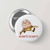 HUMPTY DUMPTYは壁に座った – 子供部屋韻 缶バッジ (正面&裏面)