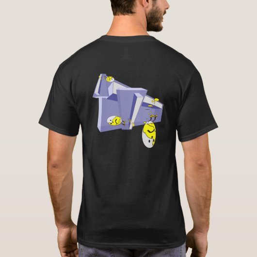 HUMPTY DUMPTYは彼押されました下りませんでした Tシャツ (裏面)