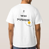 Humpty Dumptyは押されました Tシャツ (裏面)