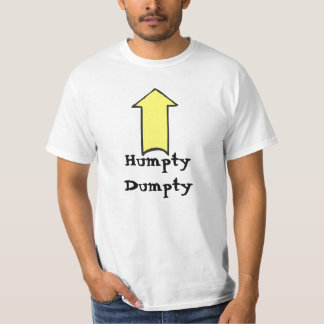 Humpty Dumptyは押されました Tシャツ