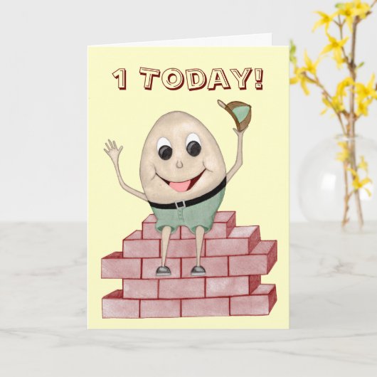 Humpty Dumpty カード (黄色い花)