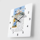 Humpty Dumpty スクエア壁時計 (傾斜)