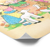 Humpty Dumpty,ヴィンテージ子供部屋ライム，メイベルLuci ポスター (角)