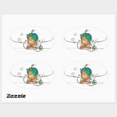 Humpty Dumpty 楕円形シール (シート)