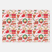 Humpty Dumpty Christmas Cute ラッピングペーパーシート (正面)