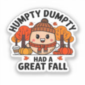 Humpty Dumpty, Funny Thanksgiving シール (正面)