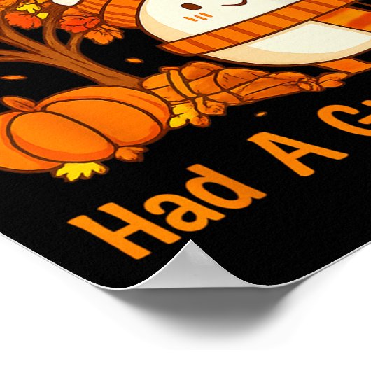 Humpty Dumpty Had A Great Fall Halloween Thanksgiv ポスター (角)