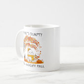 Humpty Dumpty Had A Great Fall Thanksgiving Autumn コーヒーマグカップ (正面左)
