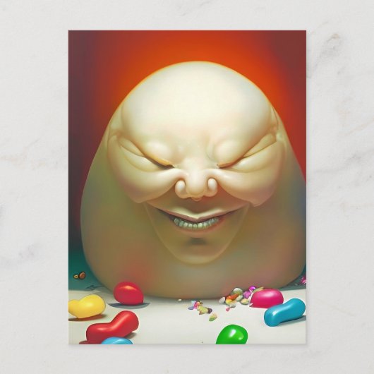 Humpty Dumpty Had a Great Jelly Bean Collection ポストカード (正面)