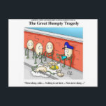 Humpty Dumpty Police Investigation Funny Gifts ポストカード<br><div class="desc">You are viewing a mug, tee or other funny gift exclusively by the Rick London Collection. This image is titled "Police Investigate Humpty Dumpty Case". The image is an official Londons Times Cartoon. Londons Times Cartoons were founded by Rick London in 1997 and have been Google #1 ranked since 2005...</div>