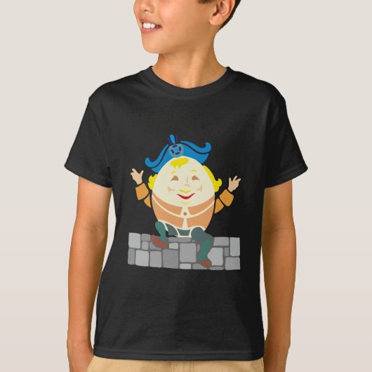 Humpty Dumpty sat on a wall... Tシャツ (正面)