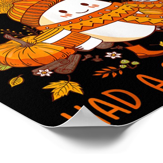 Humpty Funny Dumpty Had A Great Fall Happy Fall Y' ポスター (角)