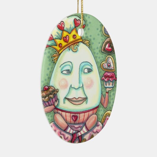 HUMPTY KING OFハートと菓子,バレンタイン セラミックオーナメント (右)