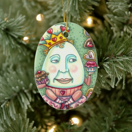HUMPTY KING OFハートと菓子,バレンタイン セラミックオーナメント (ツリー)