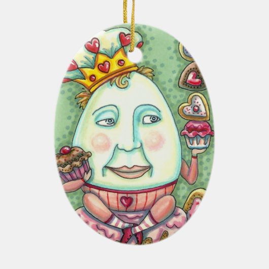 HUMPTY KING OFハートと菓子,バレンタイン セラミックオーナメント (裏面)