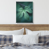 Humulusリーフ自然写真 キャンバスプリント (インサイチュ (寝室))