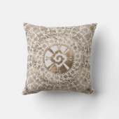 Hunab Kuのパステル調の金ゴールド#2 クッション (裏面)