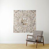 Hunab Kuのパステル調の金ゴールド#2 タペストリー (インサイチュ(横))