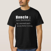 Huncleのおもしろい定義 Tシャツ (正面)