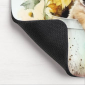 Hund Aquarell マウスパッド (コーナー)