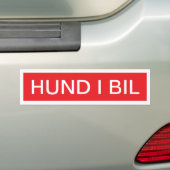 Hund Iのbil バンパーステッカー (車上)