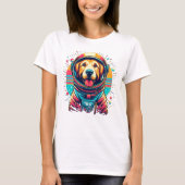 Hund im Astronautenanzug | Vintage Design Tシャツ (正面)
