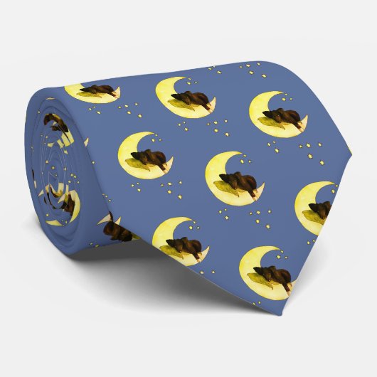 Hund im Mond ネクタイ (ロール)