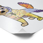 Hund Kunterbunt フォトプリント (角)