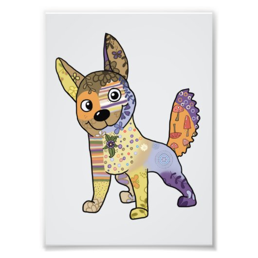 Hund Kunterbunt フォトプリント (正面)