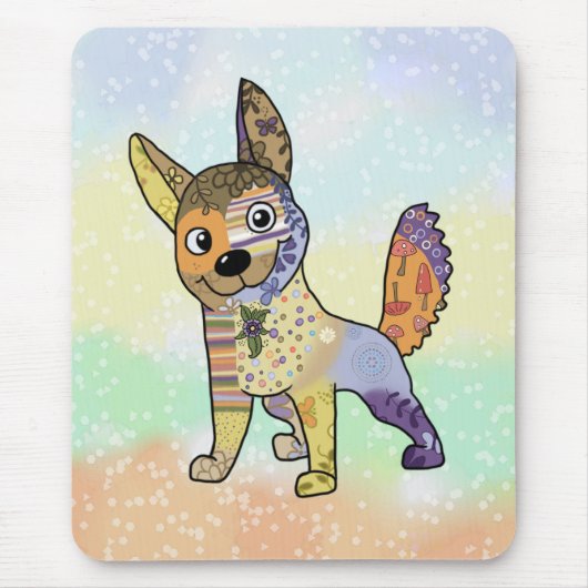 Hund kunterbunt マウスパッド (正面)