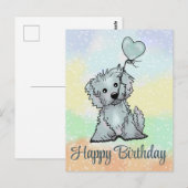 Hund mit Herz Postkarte ポストカード (正面/裏面)