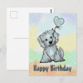 Hund mit Herz Postkarte ポストカード (正面/裏面)