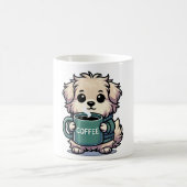 Hund mit Kaffeetasse コーヒーマグカップ (中央)