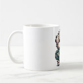 Hund mit Kaffeetasse コーヒーマグカップ (左)