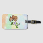 Hund und Blume   Gepäckanhänger ラゲッジタグ (正面横)