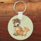 Hund und Eichhörnchen キーホルダー (正面)
