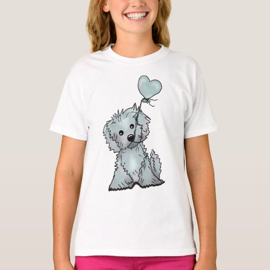 hund und luftballon T-Shirt Tシャツ (正面)
