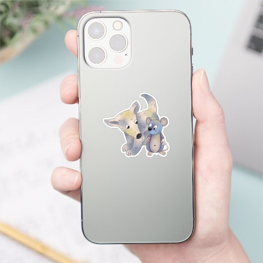 Hund und Maus シール (スマートフォン)