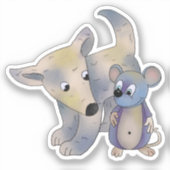 Hund und Maus シール (正面)