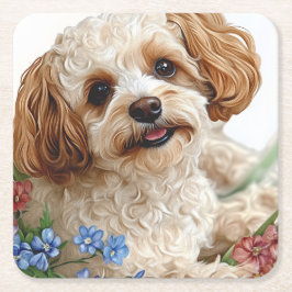 Hunde スクエアペーパーコースター