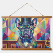 Hunde-Adel Pop Art Trio: Dobermann, Pudel & Bulli 吊り下げ型タペストリー (正面3)
