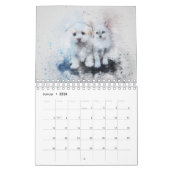 Hunde und Katzen-Digitale Kunst カレンダー (1月 2026)