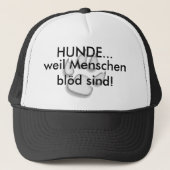 Hunde vs Menschen Kappe キャップ (正面)