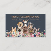 Hundepflege Boutique Haustierbetreuung Hundesitter 名刺 (正面)