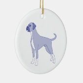 Hunderasse Boxer セラミックオーナメント (右)