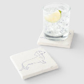 Hunderasse Dackel ストーンコースター (横)