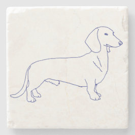 Hunderasse Dackel ストーンコースター