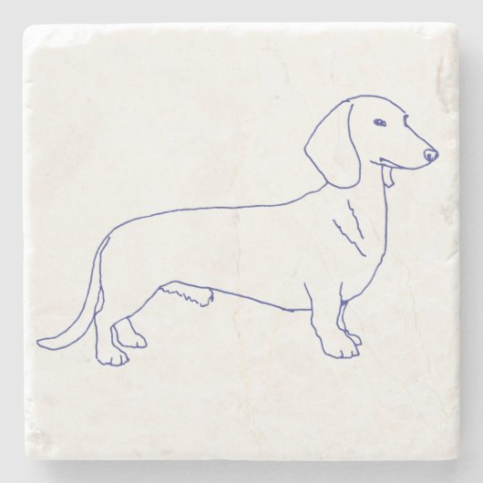 Hunderasse Dackel ストーンコースター (正面)